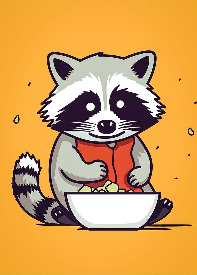baby raccoon