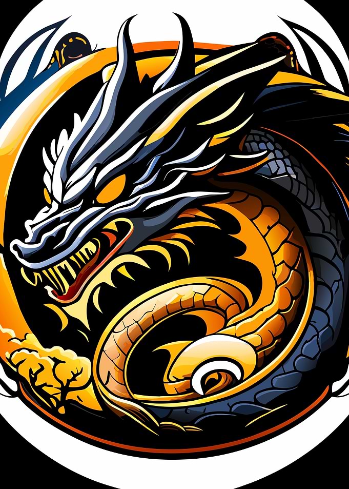Fantasy Dragon Golden