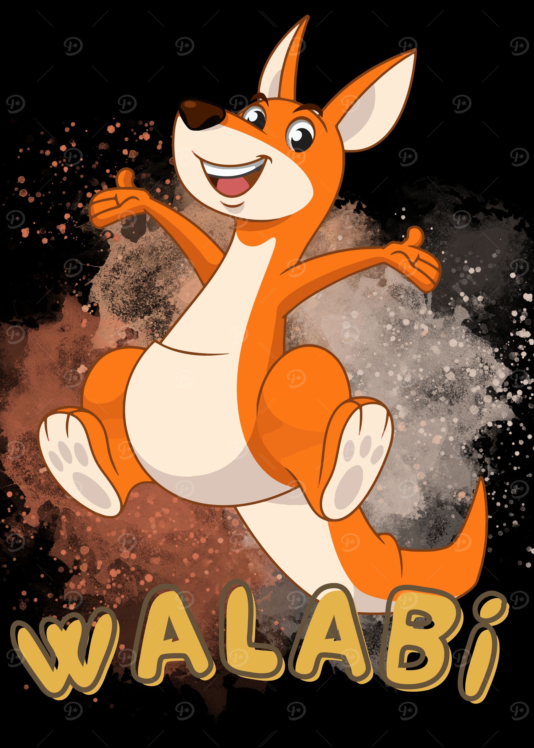vektor in walabi