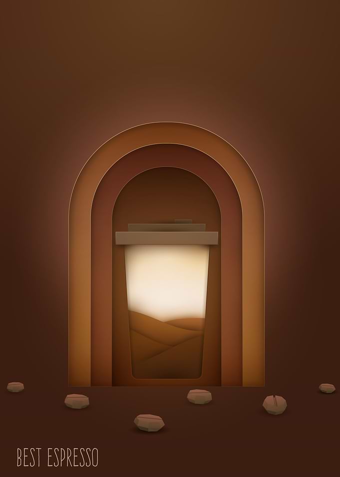 Coffee 3D art