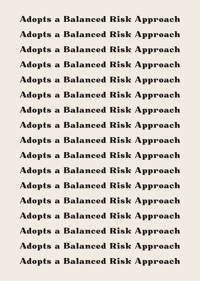 Adopts a Balanced Risk App
