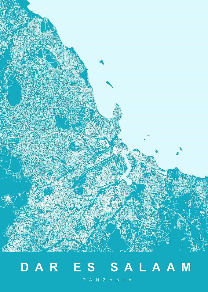 MAP DAR ES SALAAM TANZANIA