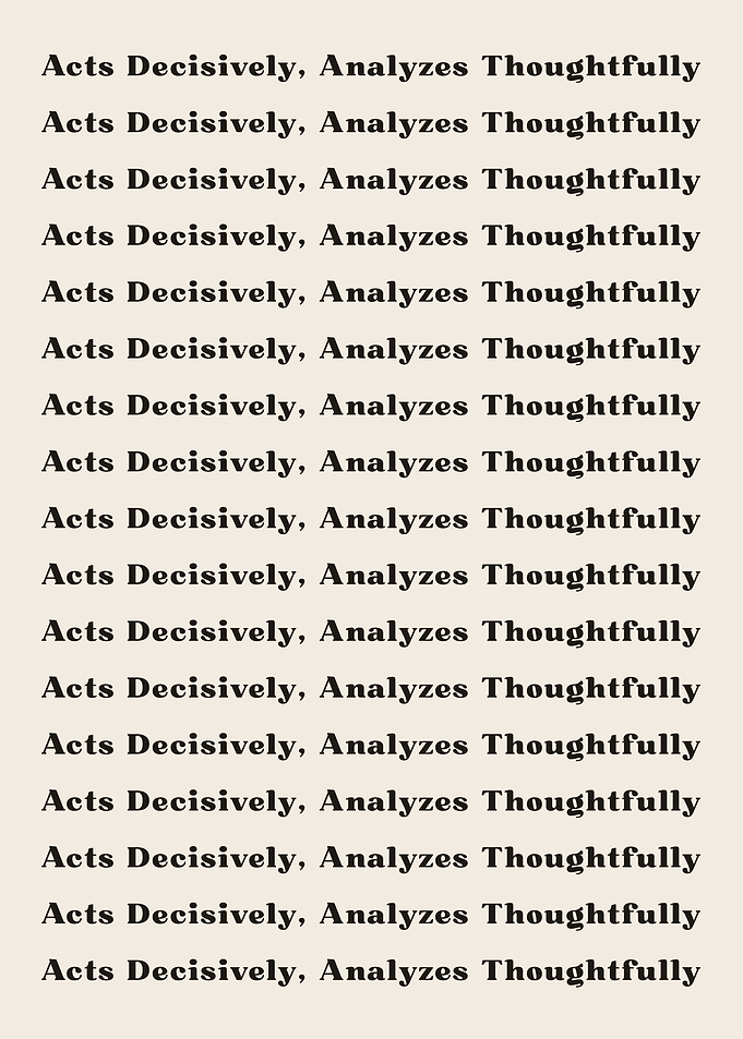 Acts Decisively Analyzes