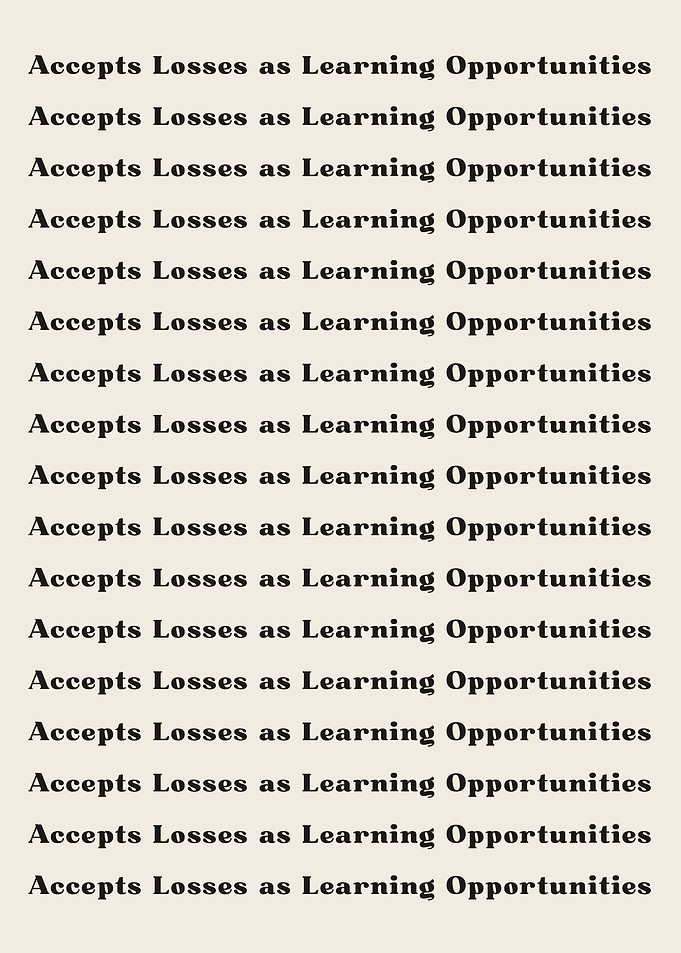 Accepts Losses as Learning