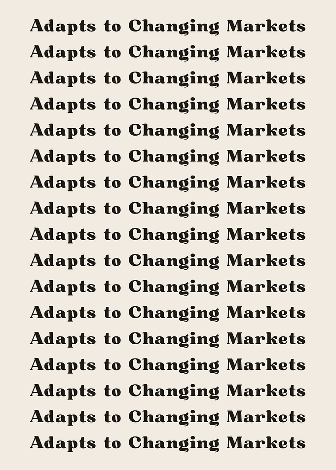 Adapts to Changing Markets