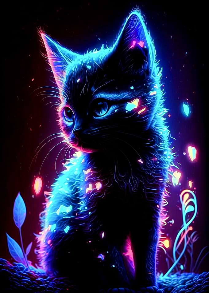 Neon Cat