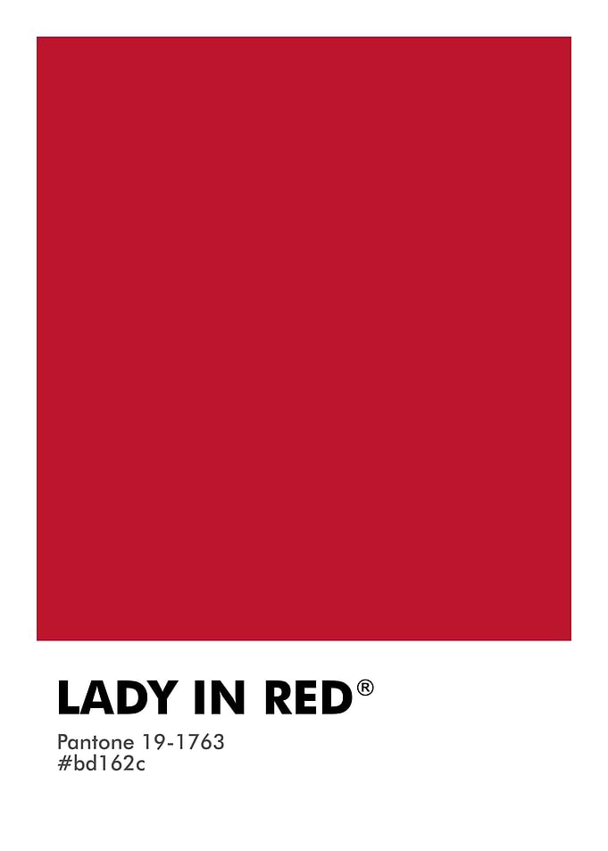 PANTONE LADY IN RED