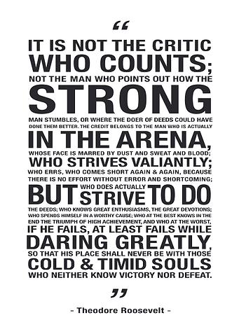 The Man in the Arena Quote