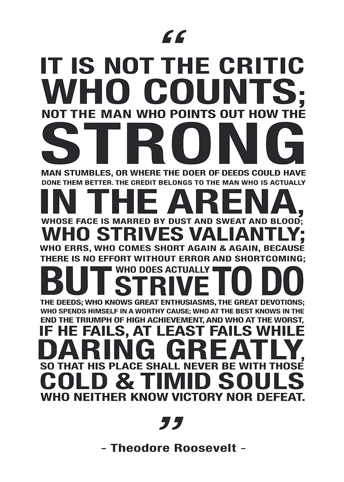 The Man in the Arena Quote