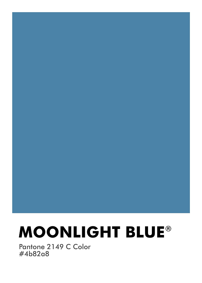 PANTONE MOONLIGHT BLUE