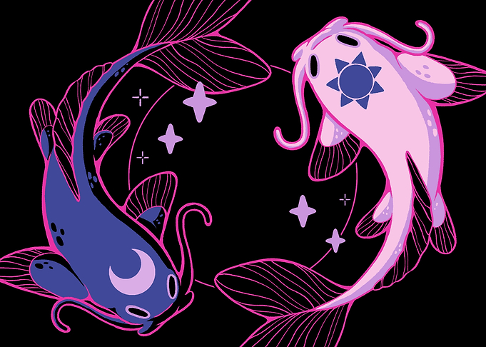 Moon and Sun Koi