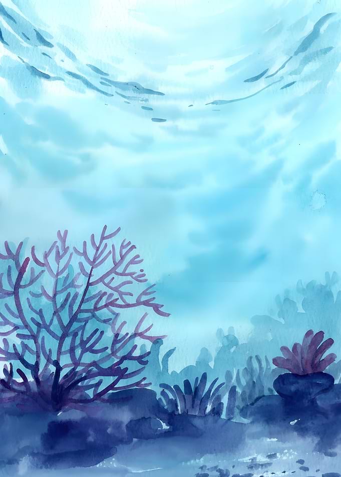 Sea Floor Watercolor