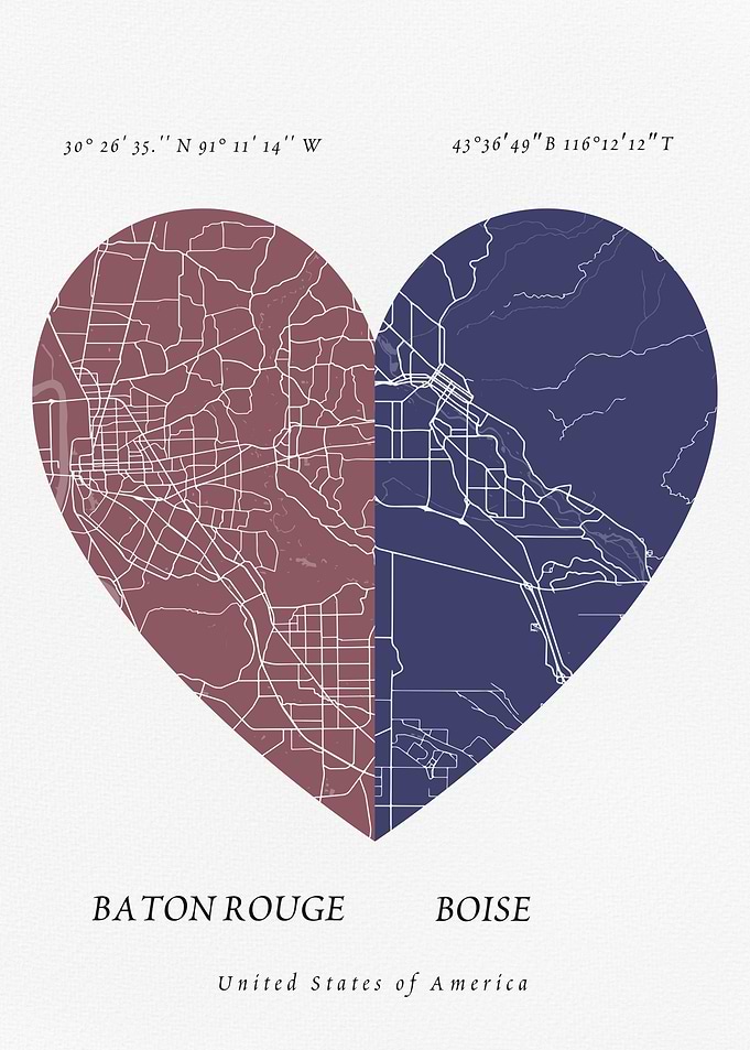 Baton Rouge and Boise
