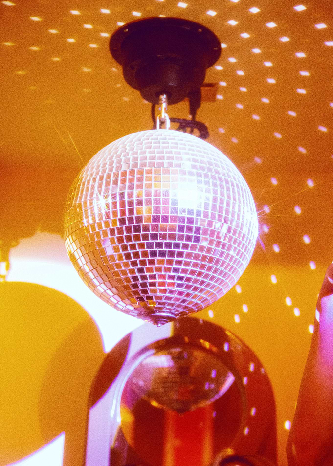 Groovy Yellow Disco Ball