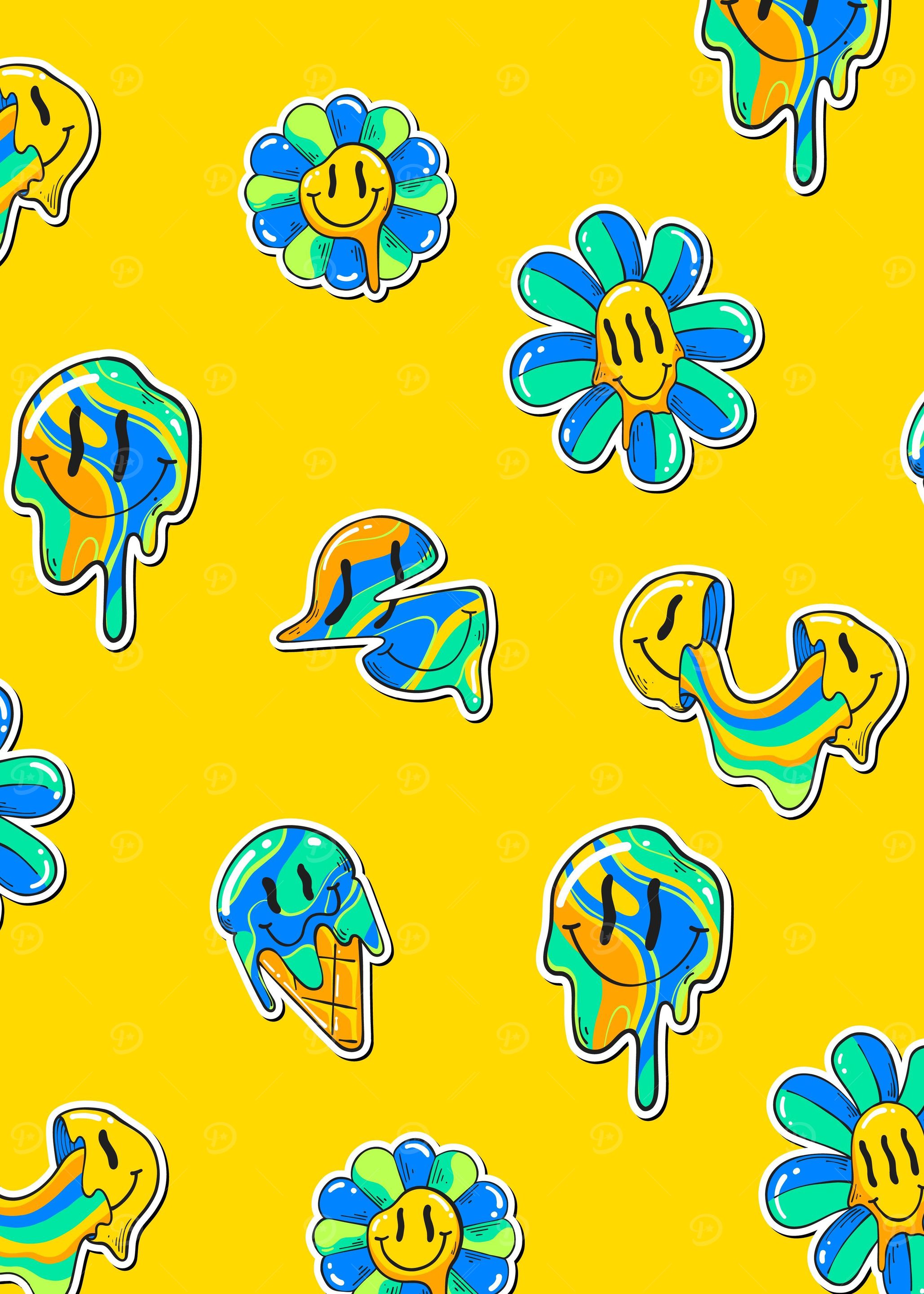 Yellow Flower Smiley