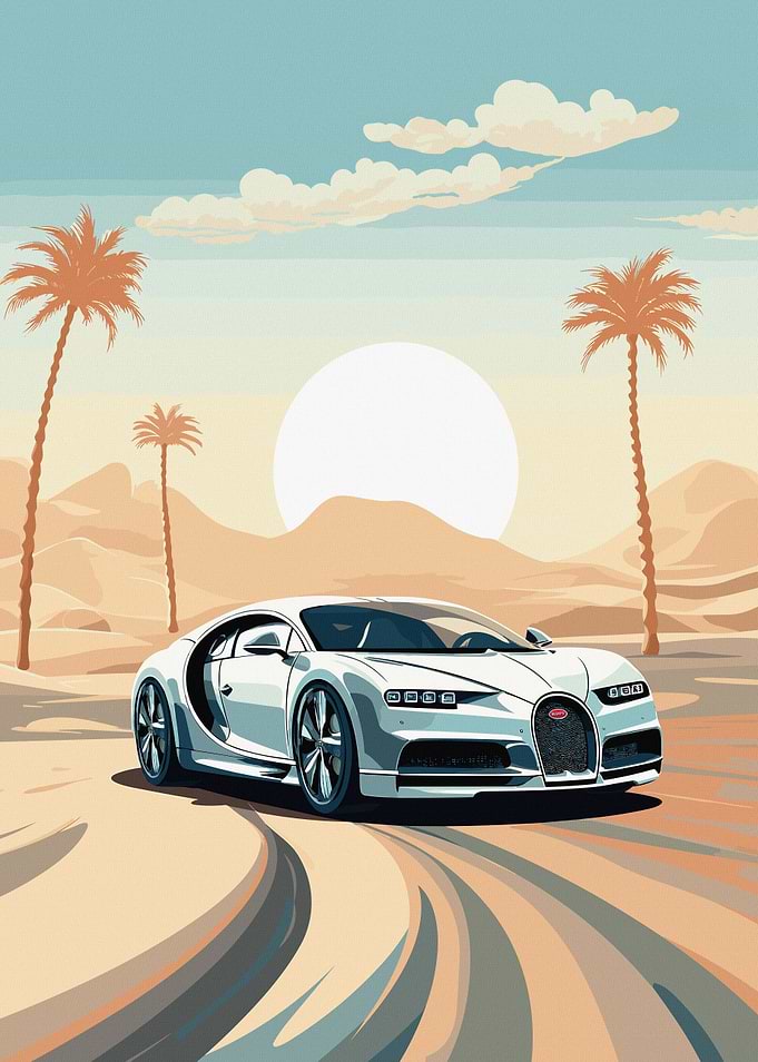 Bugatti Chiron Desert Race