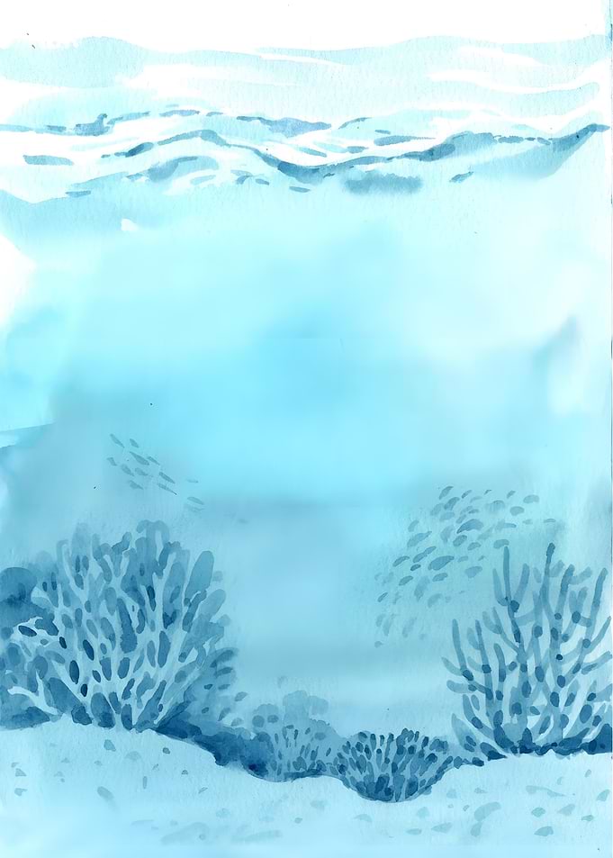 Sea Floor Watercolor