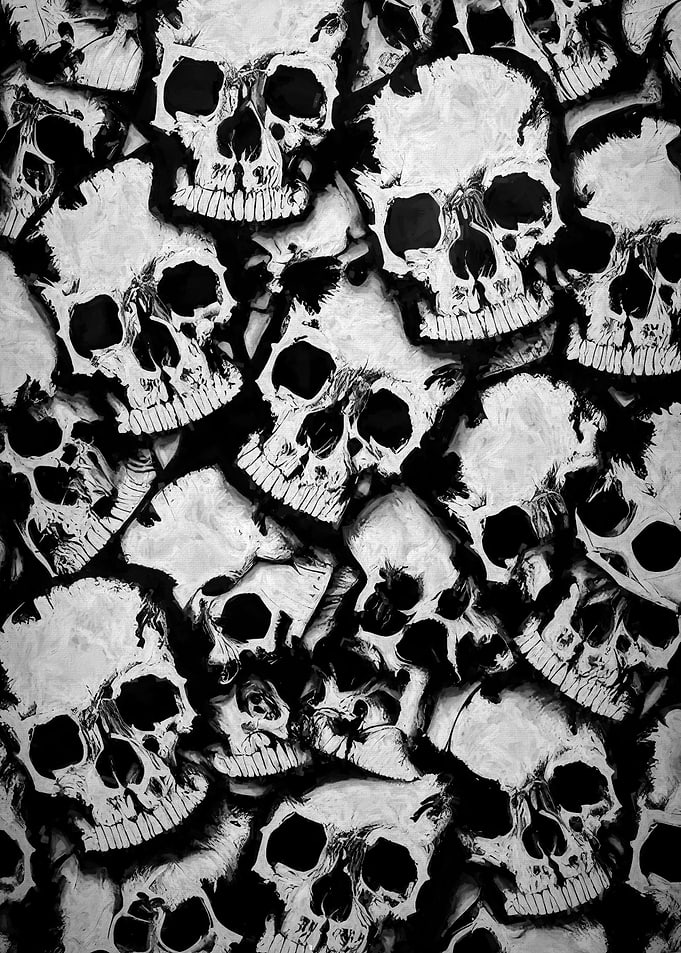 A bunch of skulls