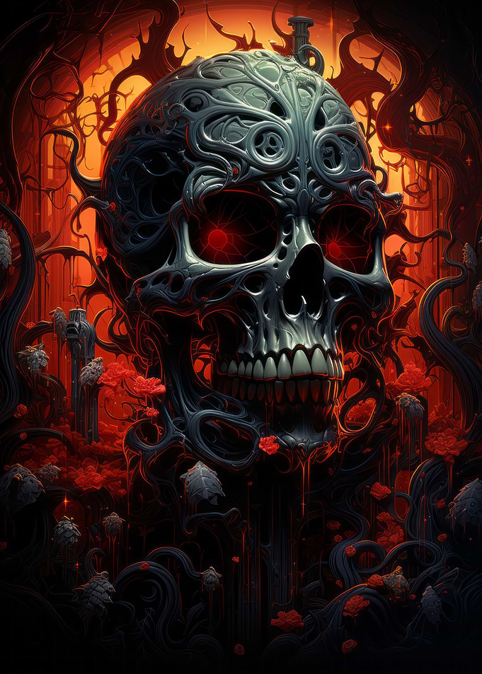 Psychadelic LiveDead Skull
