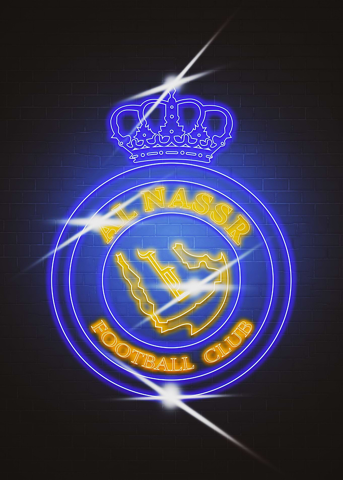 Al Nassr Neon Wall