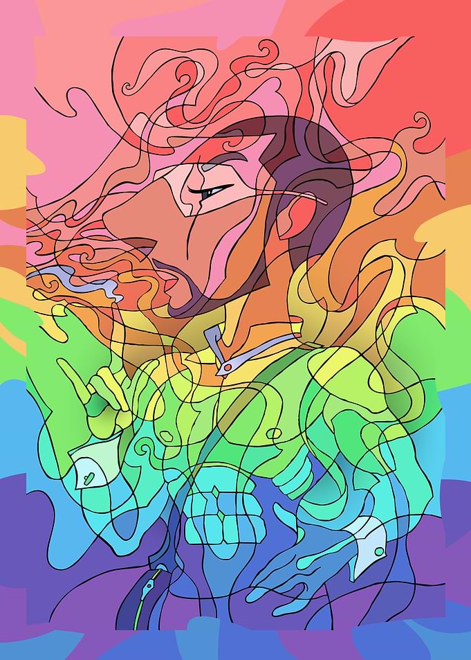 Rainbow man