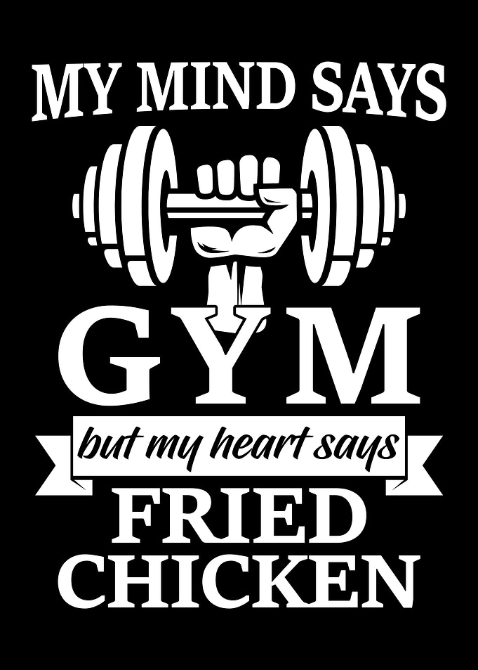 Gym Workout And Fast Food