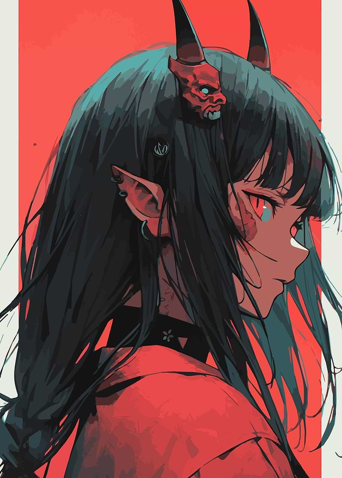 Japanese Oni Girl