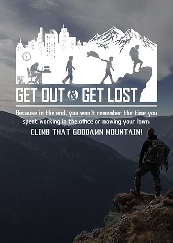 Get Lost Nature Typography