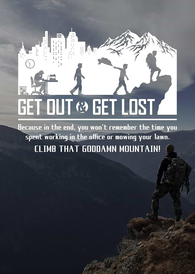 Get Lost Nature Typography