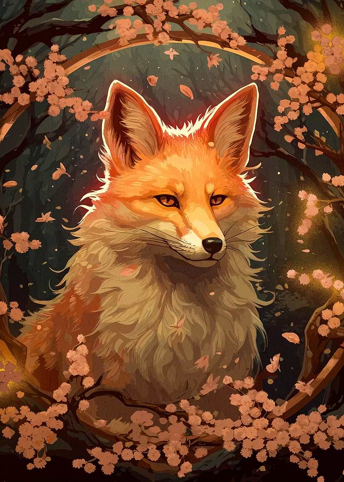 wolf cherry blossom