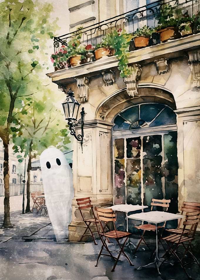 Ghost on Paris Streets
