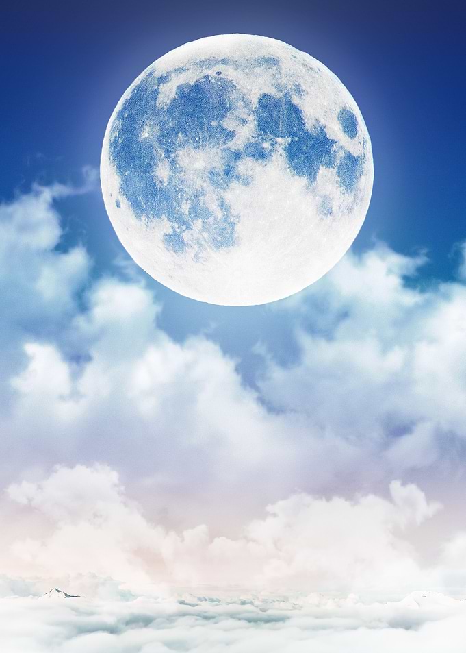 Moonlight in the sky