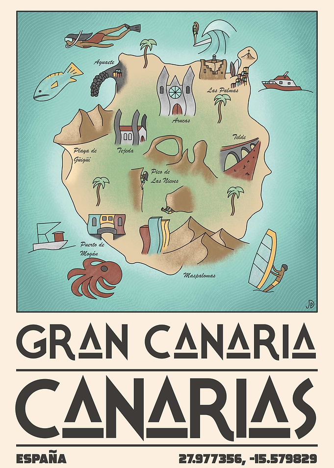 Map of Gran Canaria