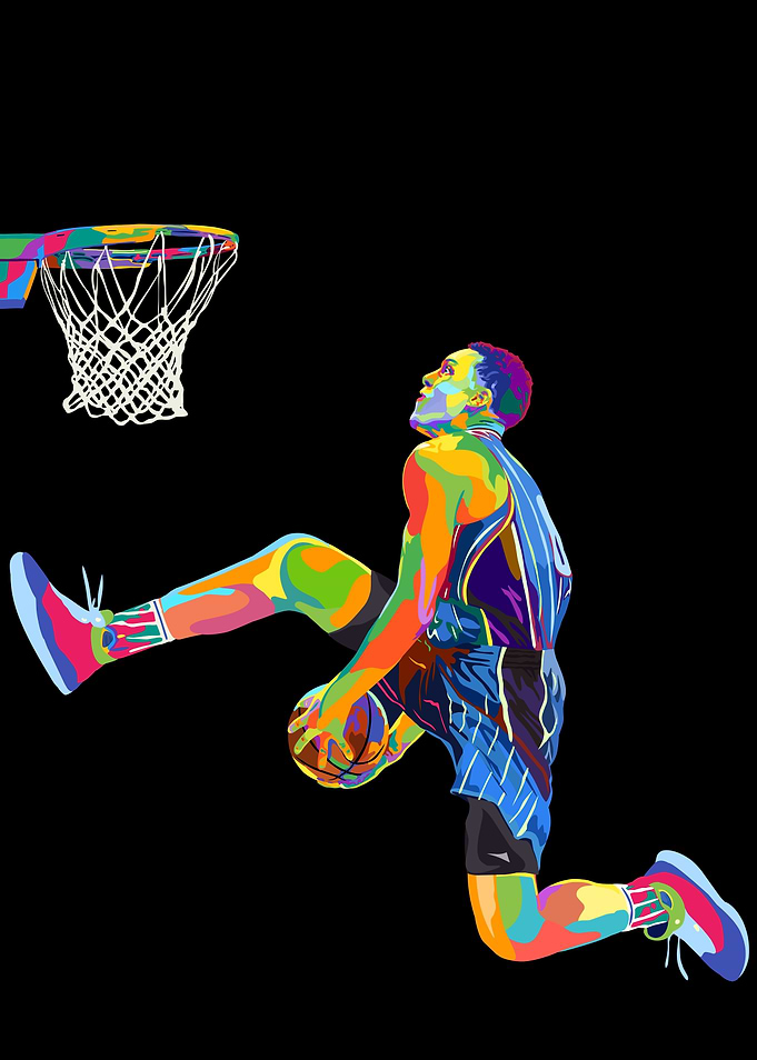 Basketball pop art