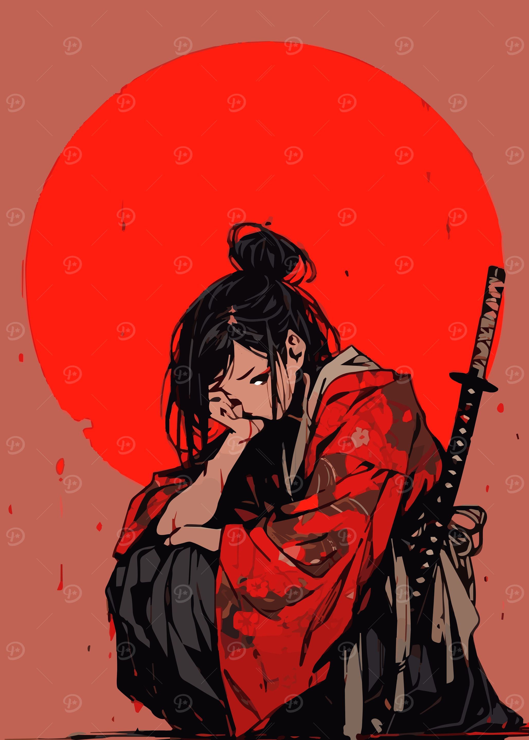 Sad Samurai Girl