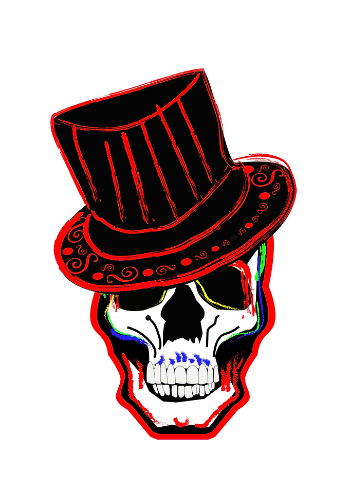 Happy Halloween Skull vect