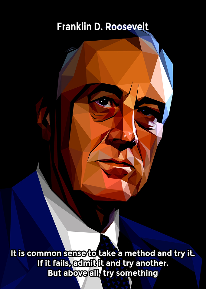 Roosevelt Low Poly Quote