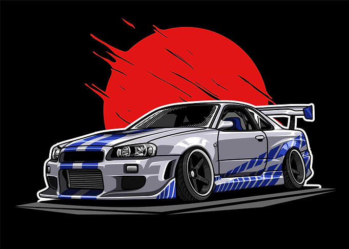Nissan R34 GTR Godzilla