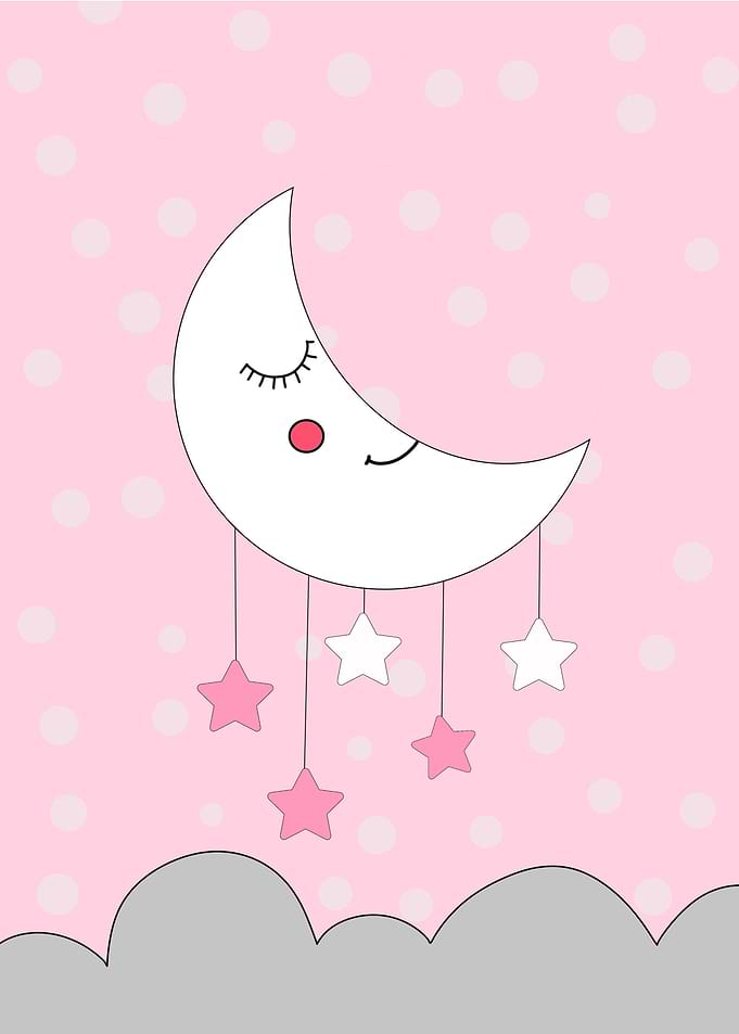 kids moon poster