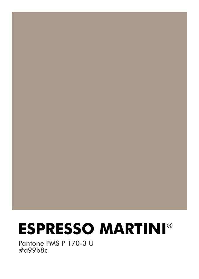 PANTONE ESPRESSO MARTINI