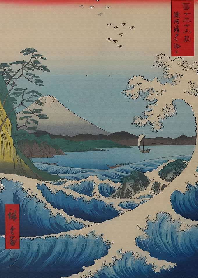 Utagawa Hiroshige The Sea