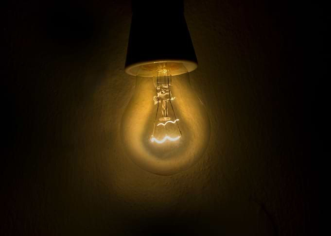 Light Bulb Lit