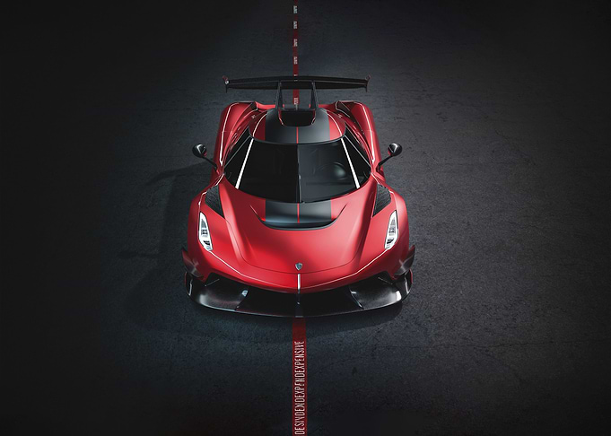 Red Car Koenigsegg Jesko