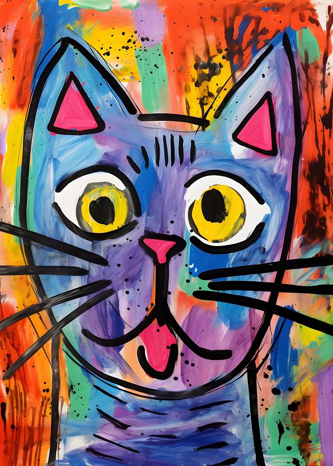 Cat Kids Drawing