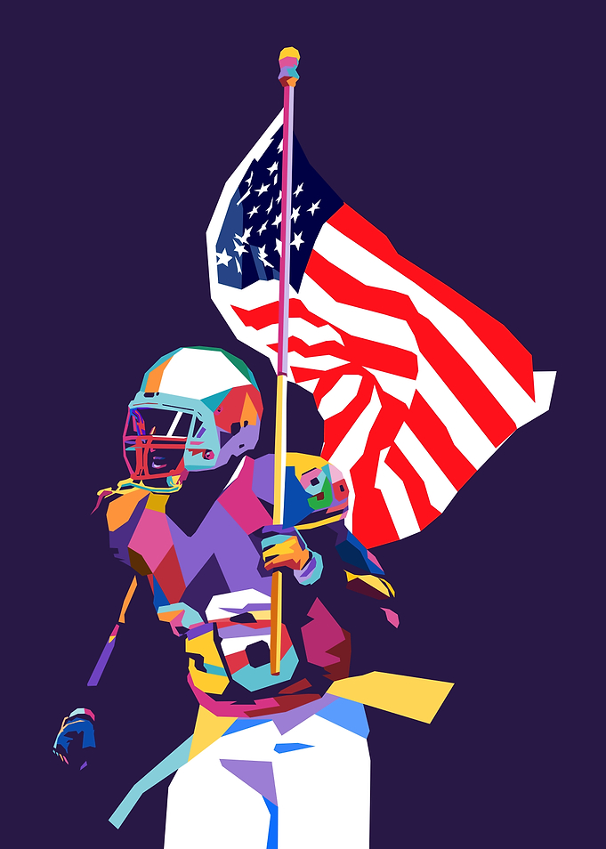 American Football Pop Art