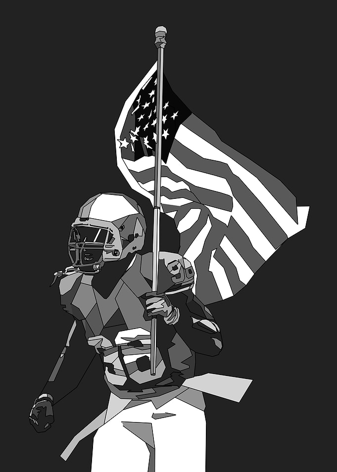 American Football Pop Art