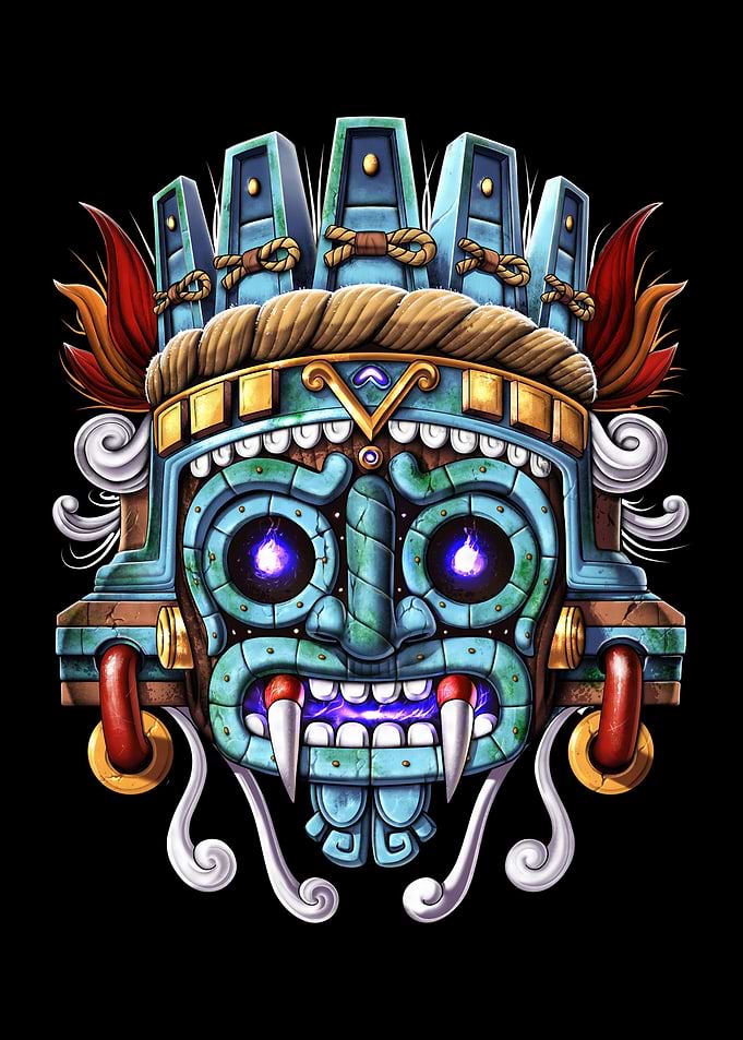 Aztec God Tlaloc Mask
