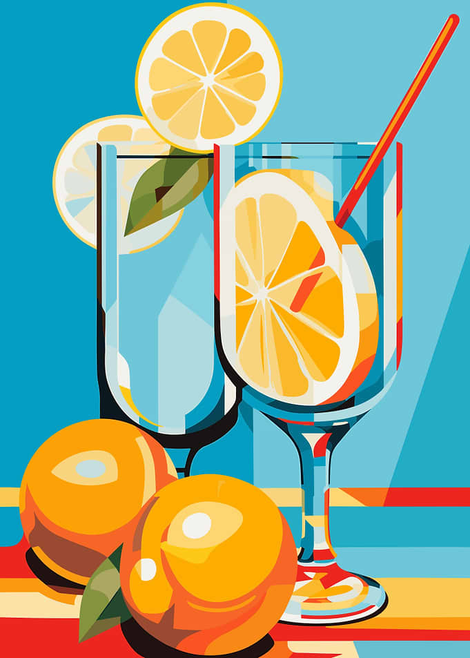 Cocktails with lemons