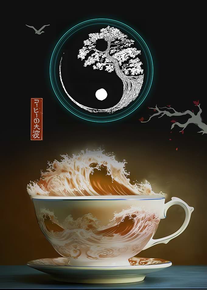 The Great Wave of Coffee