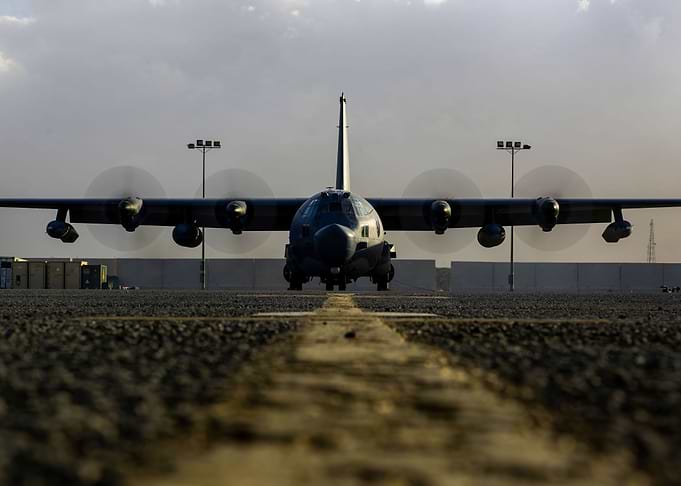 AC 130 take off